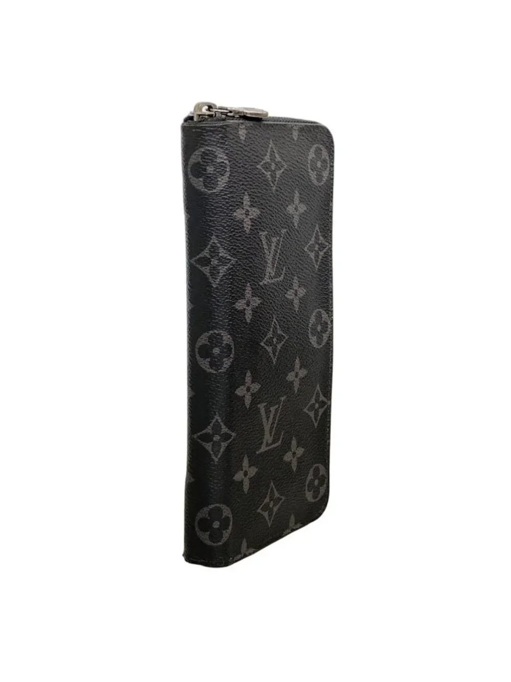 Louis Vuitton Wallet Monogram Eclipse Zippy Vertical Black